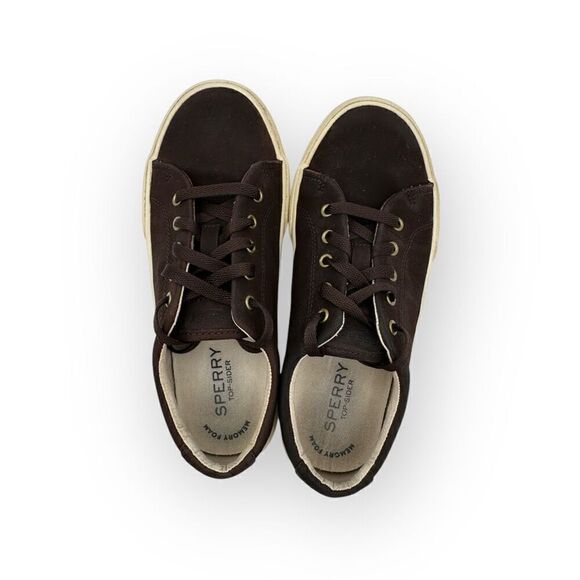 Sperry Kids Striper II LTT Top Sider Lace Up Sneaker Shoes Brown Size 2M - Picture 7 of 9